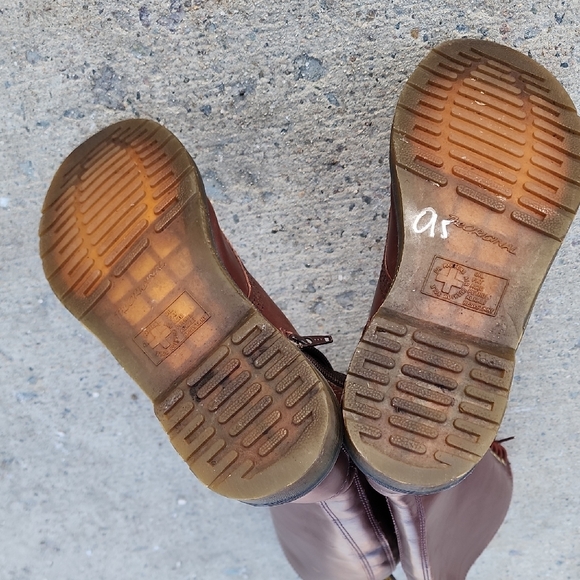 Dr. Martens 1B60 Bex Leather Pisa Lace-Up 20-Eyelet Knee-High Boots Size 8 - Picture 11 of 16